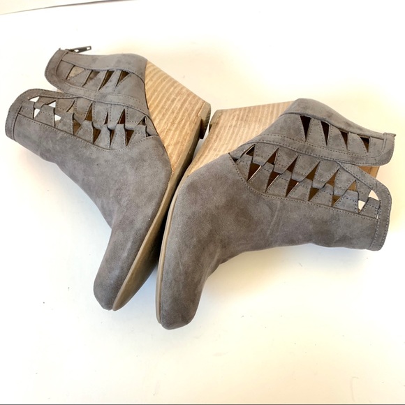 REPORT Gray Wedge Cut Out Booties—SZ. 7.5-8 - Picture 11 of 14
